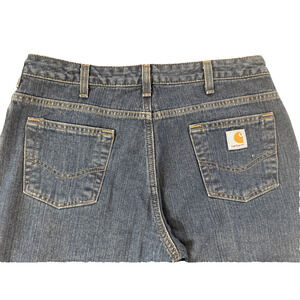 Carhartt Jeans Mens 36x34 Blue Relaxed Fit Straight Leg Denim Workwear Pants